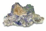 Malachite and Azurite on Ferroan Dolomite - Morocco #291840-1